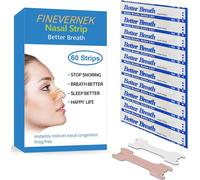 Bandelettes Nasales, 60 Patchs Nasaux Anti Ronflement, Dilatateur Nasal Bandes Nasales Patch Nez Pour Une Meilleure Respiration, Écarteur Nasal, Sport, Taille L (66mm*19mm)
