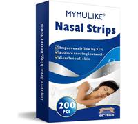 Bandelettes Nasales Anti-Ronflement 200 Pièces,Patchs Nasaux Contre Le Ronflement,Bandes Nasales,Nasal Strips,Taille L- 66 X 19mm