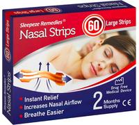 Bandelettes Nasales Large Beige (60 Pack), Anti Ronflement Bande Nasale Pour Nez Congestionné Et Aide Breathe, Bandelette Nasale, Ecarteur Nasal Sportif, Sommeil Nose Strips[Z93]