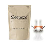Bandelettes nasales moyen x60 | Dilatateur bandes nasal grand anti ronflement pour aider à breathe right | Ecarteur nasale et inhalateur nasal de qui soutient la congestion nasale, Lot de 60