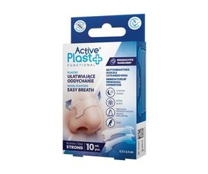 Bandelettes nasales pour mieux respirer STRONG ActivePlast (10 pièces)