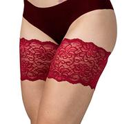 Bandelettes.Originale. Bandeaux de cuisse élastique anti-frottement pour lui et pour elle - Empêche le frottement des cuisses. Rouge Dolce. A (Small 53-57cm)