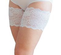 Bandelettes.Originale. Bandeaux de cuisse élastique anti-frottement pour lui et pour elle - Empêche le frottement des cuisses. Blanche Dolce. E
