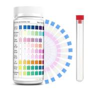 bandelettes test eau aquarium 9 en 1 lot de,100pour mesurer le l'eau de | Analyse Eau Douce, Eau de Mer & Bassin Test pH, Chlore, Nitrites, Nitrates, Ammonium, GH, KH et Plus