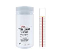 Bandelettes Test Piscine,10 Bandelettes De Test De Sel De Piscine,Haute PréCision Kit De Test De Qualité De L'Eau Pour L'Eau Du Robinet, Les Aquariums, Les Piscines