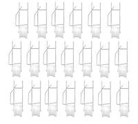 Bandelt Lot de 20 crochets pour treillis à tomates avec ficelle de 15 m pour tomate, plante, serre, vigne de fleurs, kit de treillis pour plantes