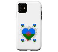 Bandera Drapeau Gitana en Forme de cœur - Drapeau International Roman Gitane Coque pour iPhone 11