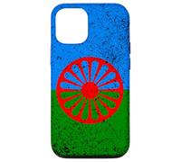 Bandera Drapeau Gitana en Forme de cœur - Drapeau International Roman Gitane Coque pour iPhone 12/12 Pro