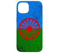 Bandera Drapeau Gitana en Forme de cœur - Drapeau International Roman Gitane Coque pour iPhone 13