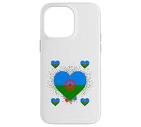 Bandera Drapeau Gitana en Forme de cœur - Drapeau International Roman Gitane Coque pour iPhone 14 Pro Max