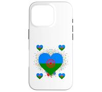Bandera Drapeau Gitana en Forme de cœur - Drapeau International Roman Gitane Coque pour iPhone 16 Pro