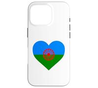 Bandera Drapeau Gitana en Forme de cœur - Drapeau International Roman Gitane Coque pour iPhone 16 Pro