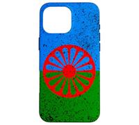 Bandera Drapeau Gitana en Forme de cœur - Drapeau International Roman Gitane Coque pour iPhone 16 Pro Max