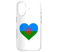 Bandera Drapeau Gitana en Forme de cœur - Drapeau International Roman Gitane Coque pour iPhone 17
