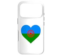 Bandera Drapeau Gitana en Forme de cœur - Drapeau International Roman Gitane Coque pour iPhone 17 Pro