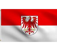 Bandera Eagle Rouge de Brandebourg Civil et d'État Märkischer Adler