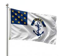 Bandera Emblème croustillant de l'État de la Nouvelle-Angleterre, bords à | couture quadruple Pavillon Nautique Supporters 3x5 FT Double Face Bannière personnalisée 2 œIllets Grande Drapeau