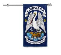 Bandera État Américain De Louisiane Brown Union Et Confiance 2 Œillets Géant Pavillon Durable Drapeau Grand Pour Célébrations Garden Rue Déco Fête 90X150Cm