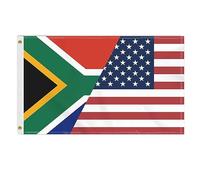 Bandera États-Unis Afrique Du Sud Amérique Sud-Africain-Américain Léger Bannière Durable Drapeau Grand Pour Bar Carnaval Maison 90X150Cm