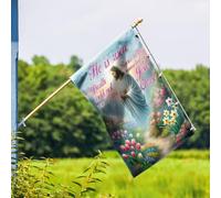 Bandera Pâques Américaine : Jésus-Christ Est Ressuscité, Résurrection De Jésus-Christ Résistant À La Décoloration Grande Drapeau Imperméable Drapeau Grand Pour Rue 90X150Cm