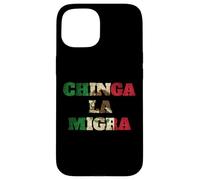 Bandera rétro Chinga La Migra Mexique Drapeau de l'Immigration ICE Coque pour iPhone 15