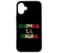 Bandera rétro Chinga La Migra Mexique Drapeau de l'Immigration ICE Coque pour iPhone 16 Plus
