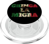 Bandera rétro Chinga La Migra Mexique Drapeau de l'Immigration ICE PopSockets PopGrip pour MagSafe