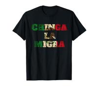 Bandera rétro Chinga La Migra Mexique Drapeau de l'Immigration ICE T-Shirt