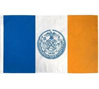 Bandera Ville De New York, État De New York, Empire State, Nyc Double Face Grande Drapeau Imperméable Drapeau De La Fierté Pour Anniversaires Bateau Party 90X150Cm