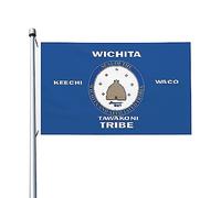 Bandera Wichita Avec Œillets Drapeaux De Jardin Drôle Drapeau De Jardin Décoration Pour Balcon Extérieure Intérieure 90X150Cm
