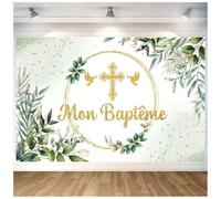 Banderole Baptême Décoration Baptême Garçon Décoration Baptême Fille Bannière Baptême Mon Baptême Banderole
