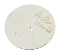 Banderole commémorative de naissance en bois à collectionner pour bébé, nom et date de naissance, cadeau pour fête prénatale, cadeaux de croissance