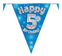 Banderole d'anniversaire 5 ans Bleu