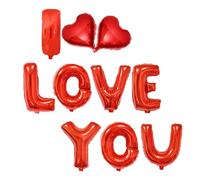 Banderole de ballons en aluminium avec inscription « Happy Birthday/I Love You » 40,6 cm