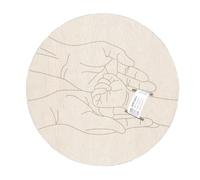 Banderole de naissance en bois commémoratif de naissance pour bébé - Cadeau de fête prénatale gravé - Date de naissance