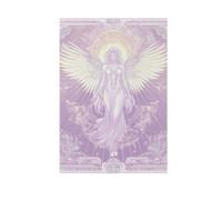 Banderole de tarot en forme d'ange pour décoration de jardin - 28 x 40 cm - Double face