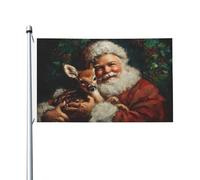 Banderole de vœux avec œillets pour décoration d'intérieur ou d'extérieur Motif yeux de chat 0,9 x 1,5 m