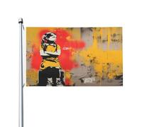 Banderole de vœux avec œillets pour décoration d'intérieur ou d'extérieur pour adolescente - 0,9 x 1,5 m