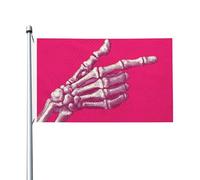 Banderole de vœux avec œillets pour intérieur ou extérieur Motif squelette de dessin animé