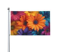 Banderole de vœux colorée avec œillets pour intérieur ou extérieur - 91 x 152 cm