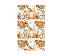 Banderole de vœux orange avec œillets pour décoration d'intérieur ou d'extérieur Motif citrouilles d'automne