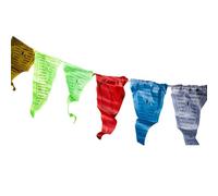 Banderole Décorative,6 Mètres, Design Traditionnel aux Couleurs Variées | 25 Fanions Triangle pour Extérieur - Idéale pour Jardin, Terrasse, Fête en Plein Air