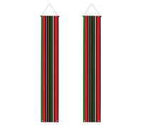 Banderole décorative à rayures colorées verticales pour intérieur et extérieur