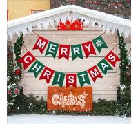 Banderole Joyeux Noël Banniere,Noël Guirlande Banner, Guirlande De Merry Christmas, Drapeaux De Joyeux Noëls, Décoration De La Maison pour Fête De Noëls, Décoration De La Maison
