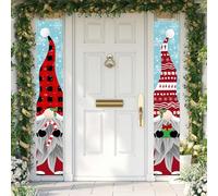 Banderole Joyeux Noël, Décoration Extérieure pour Porte d'Entrée, Pancarte et Bannière de Noël pour Porche