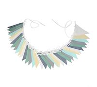 Banderole multicolore de 10 m pour mariage, anniversaire, fête prénatale, décoration de fête - Vert