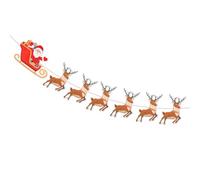 Banderole Noel Fanions de Noël, Bruant de Rennes de Noël, Bannières de Traîneau de Père Noel Banderole Guirlande Suspendue, Decoration Noel Vitre, pour Maison Extérieur Décoration et Cadeau de Fête