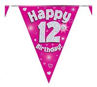 Banderole rose pour 12e anniversaire 12 ans