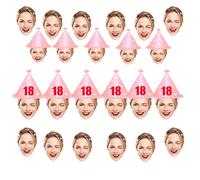 Banderole Visage Personnalisée - Bannières d'Anniversaire sur Mesure - Décoration Photo Fête - Pancarte Joyeux Anniversaire - 6-20 Pièces avec Corde de 5 Mètres Décor Fête Customisable en Couleurs
