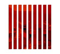 Bandes 3D Miroir Sticker Mural DIY Acrylique Taille Ligne Autocollants Décor À La Maison TV Fond Mur Plafond Bord Bande Auto-adhésif-Rouge,2x50cm 20pcs